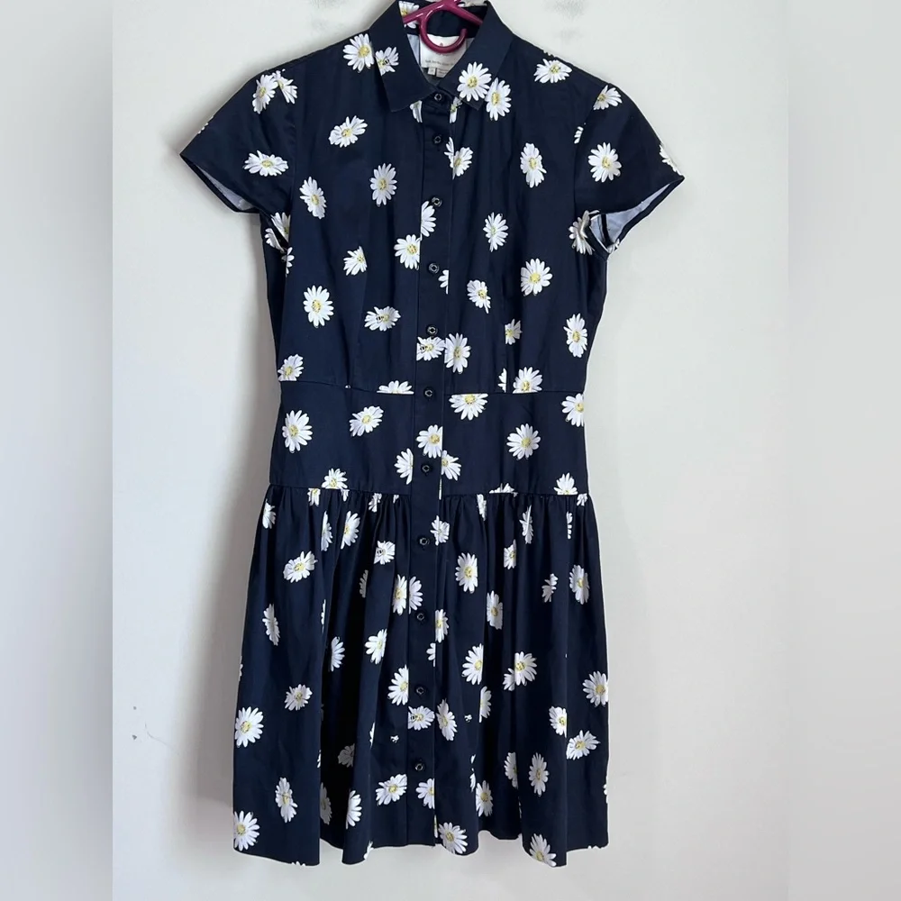 Kate Spade Shirt Dress Daisy Midi Dress Button Down Sz 4 - Picture 1 of 8
